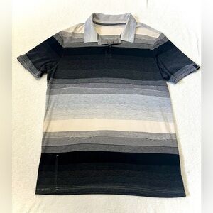 Oakley Men's Lateral Striped Short Sleeve Golf Polo - Medium